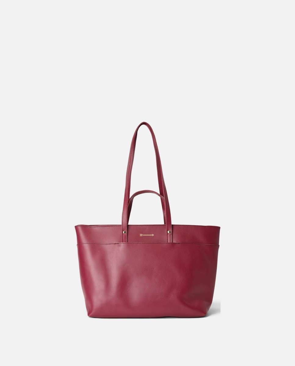 Bolso de hombro jumbo de piel grande - Mercules - Rojo Rojo-1