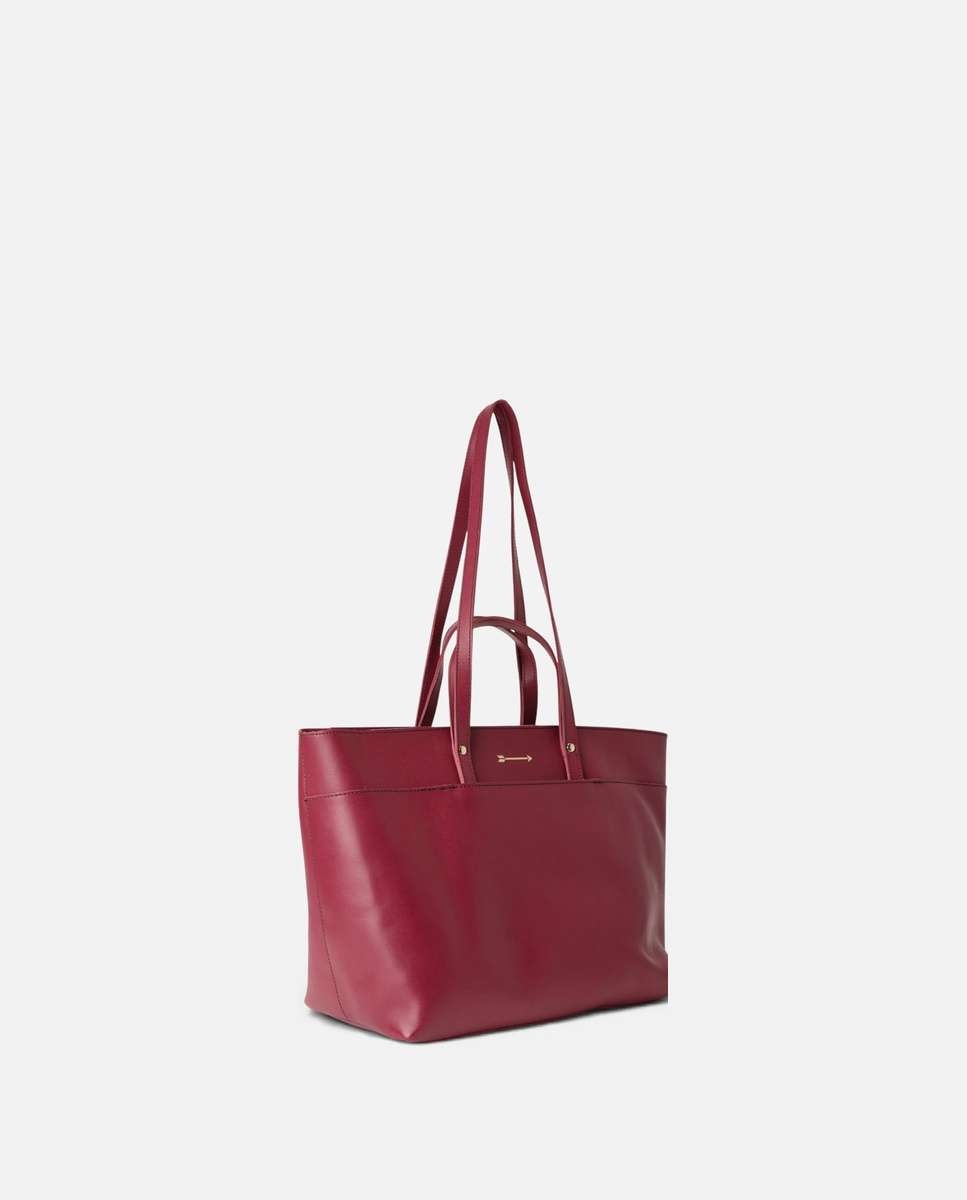 Bolso de hombro jumbo de piel grande - Mercules - Rojo Rojo-4