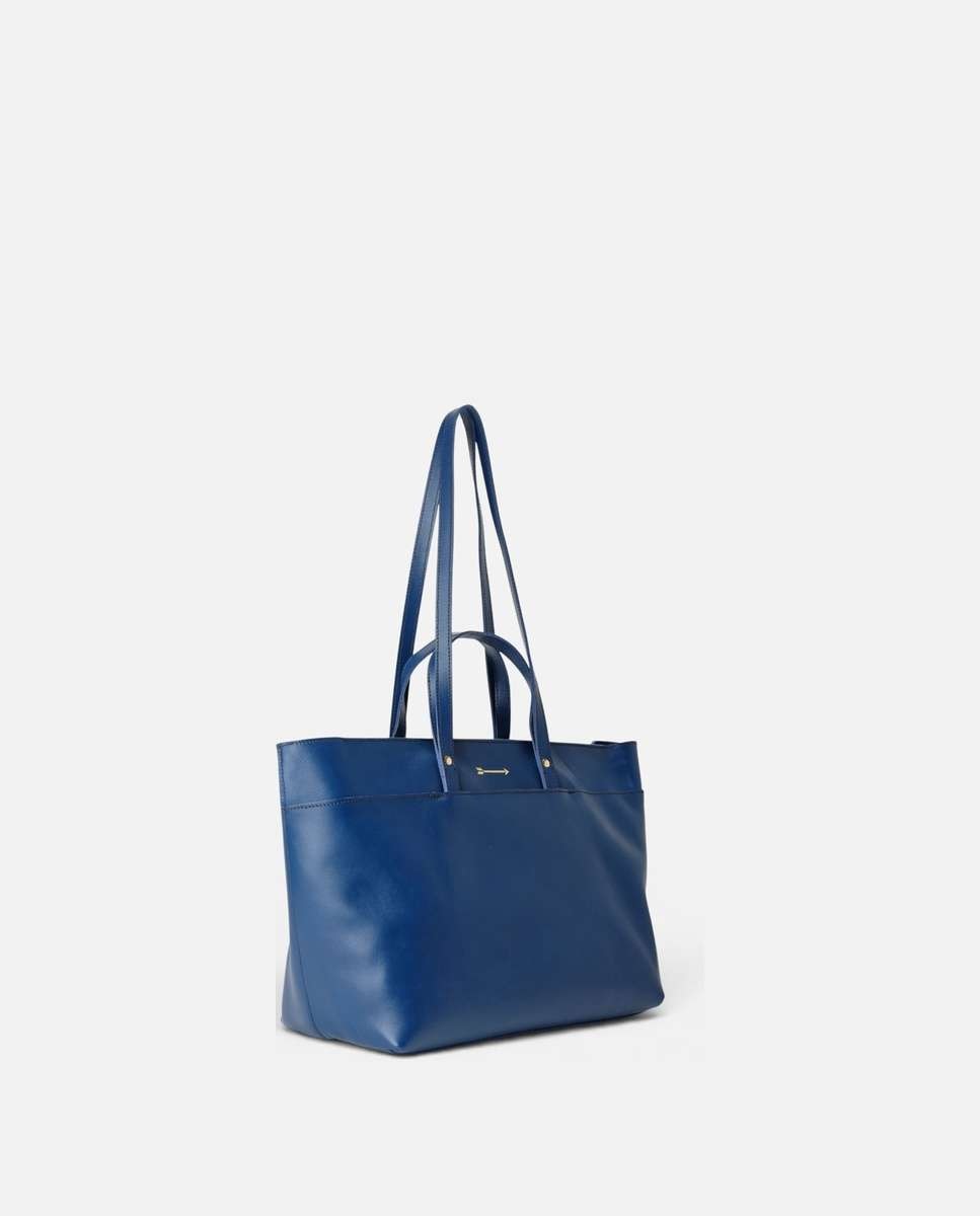 Bolso de hombro jumbo de piel grande - Mercules - Navy Navy-3