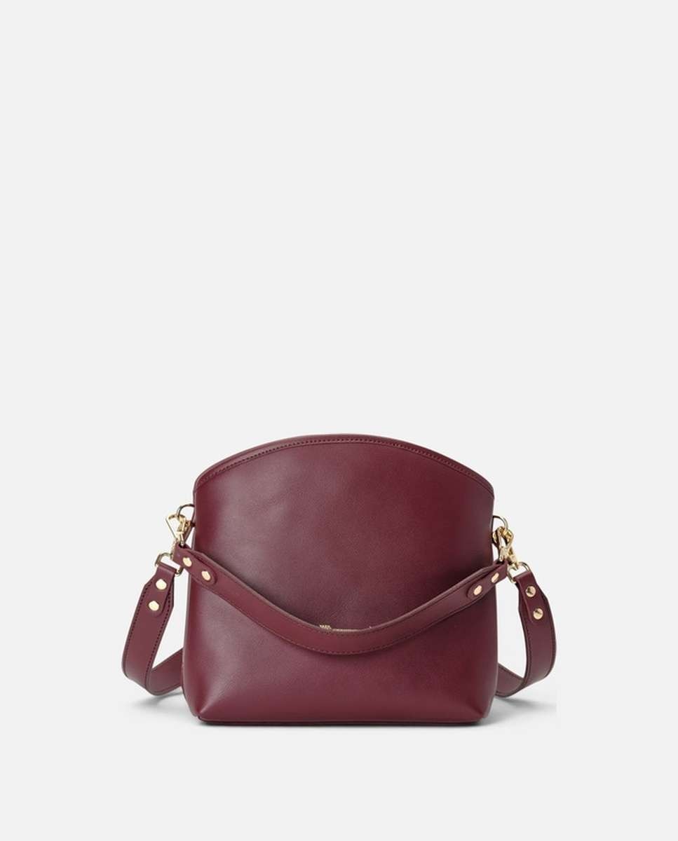 Bolso de hombro juniper de piel mediano - Mercules - Burdeos Burdeos-3