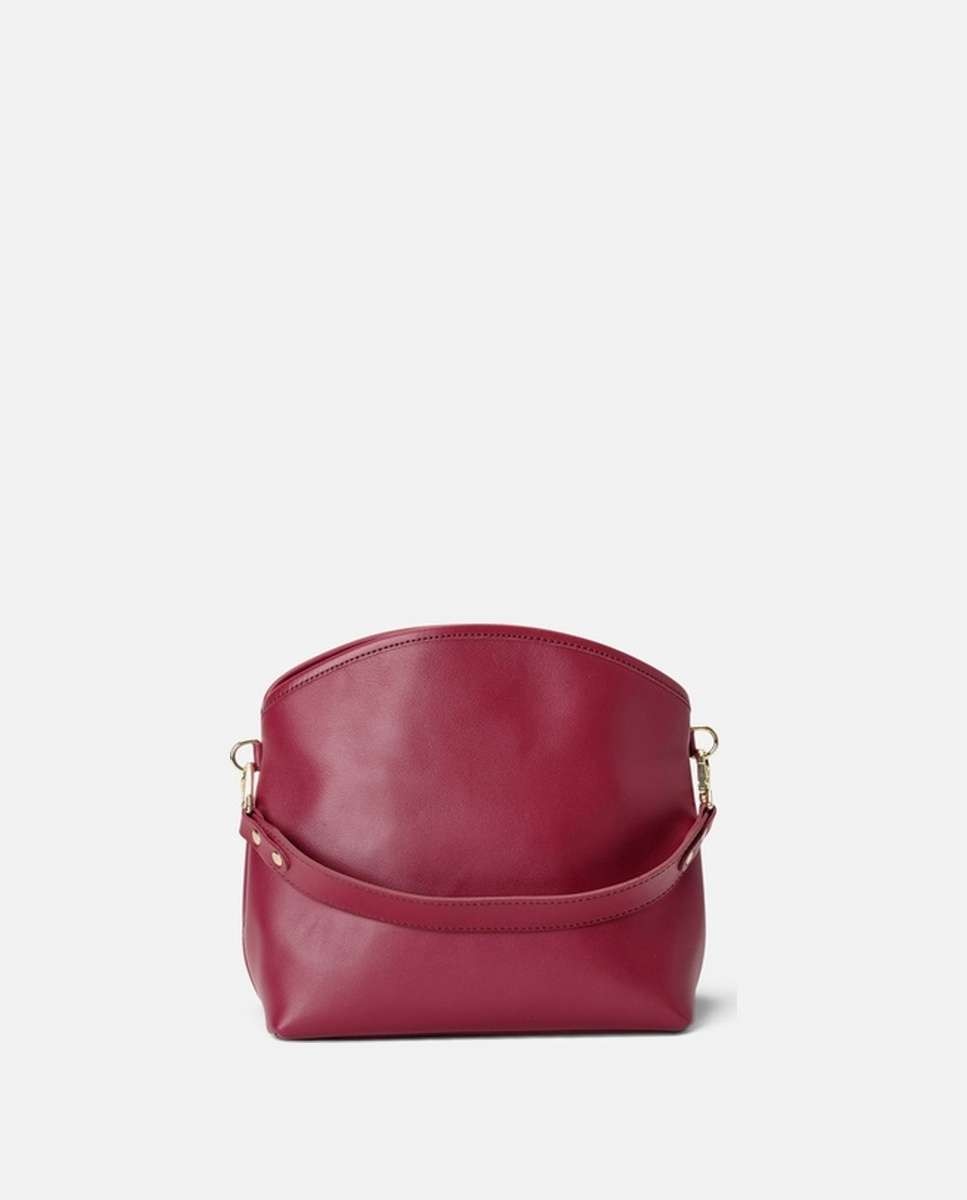 Bolso de hombro juniper de piel mediano - Mercules - Rojo Rojo-1