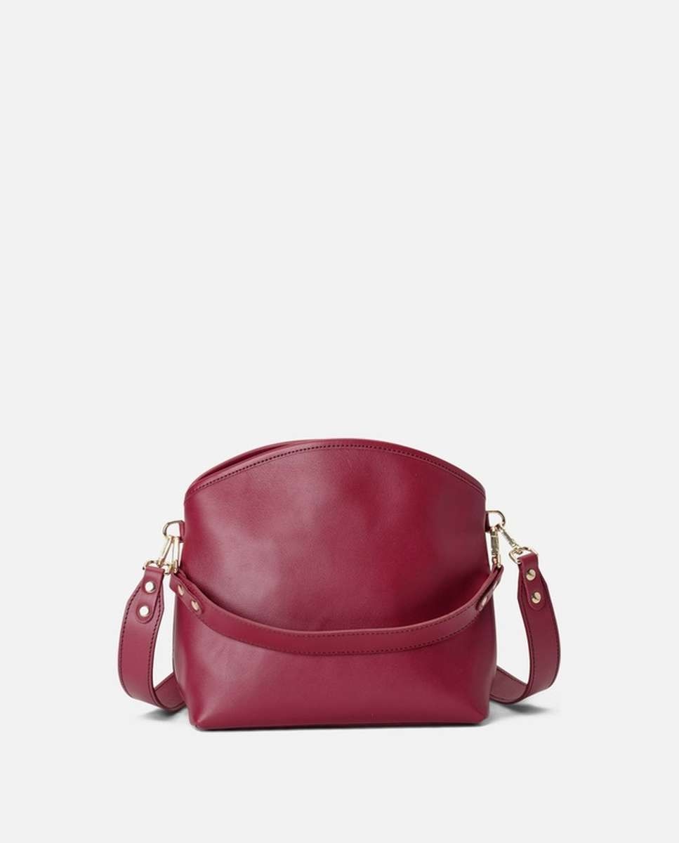 Bolso de hombro juniper de piel mediano - Mercules - Rojo Rojo-3