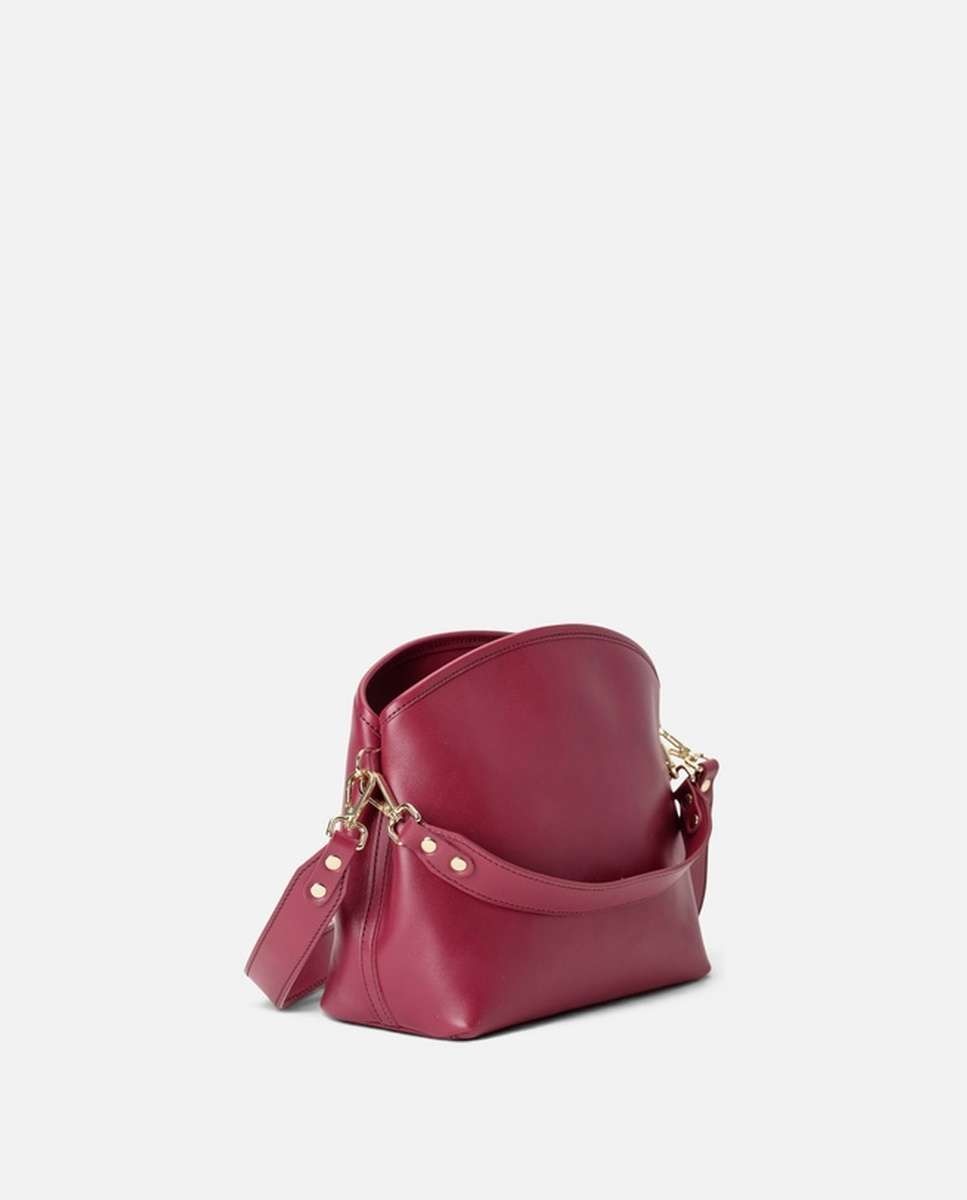 Bolso de hombro juniper de piel mediano - Mercules - Rojo Rojo-2