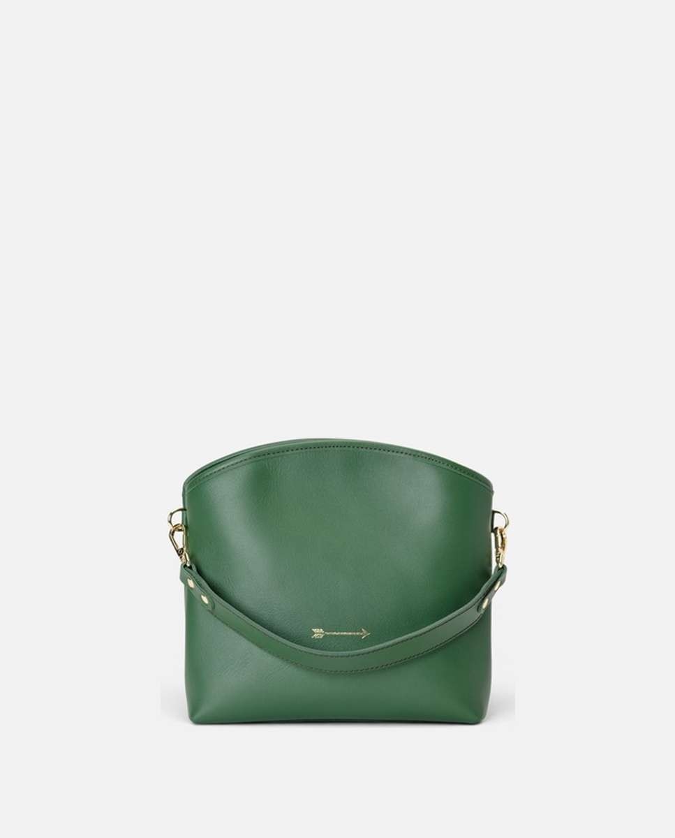 Bolso de hombro juniper de piel mediano - Mercules - Verde Verde-1
