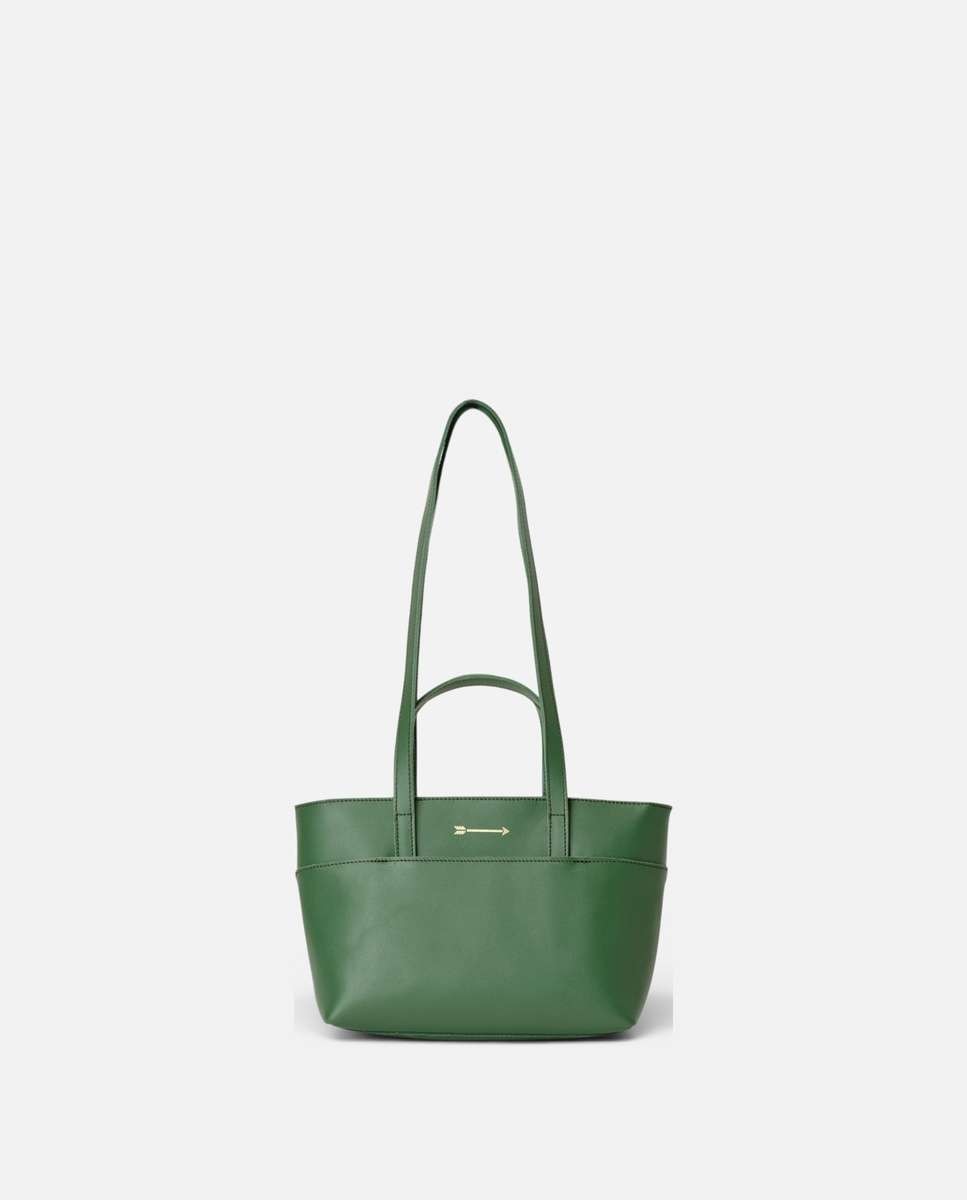 Bolso de hombro mini jumbo de piel mediano - Mercules - Verde Verde-1