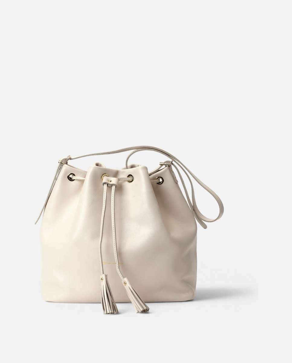 Bolso de hombro dumas de piel grande bombonera - Mercules - Hueso Hueso-1
