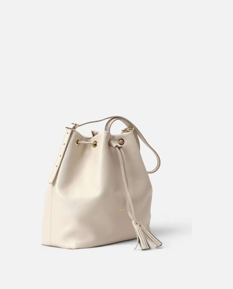Bolso de hombro dumas de piel grande bombonera - Mercules - Hueso Hueso-4