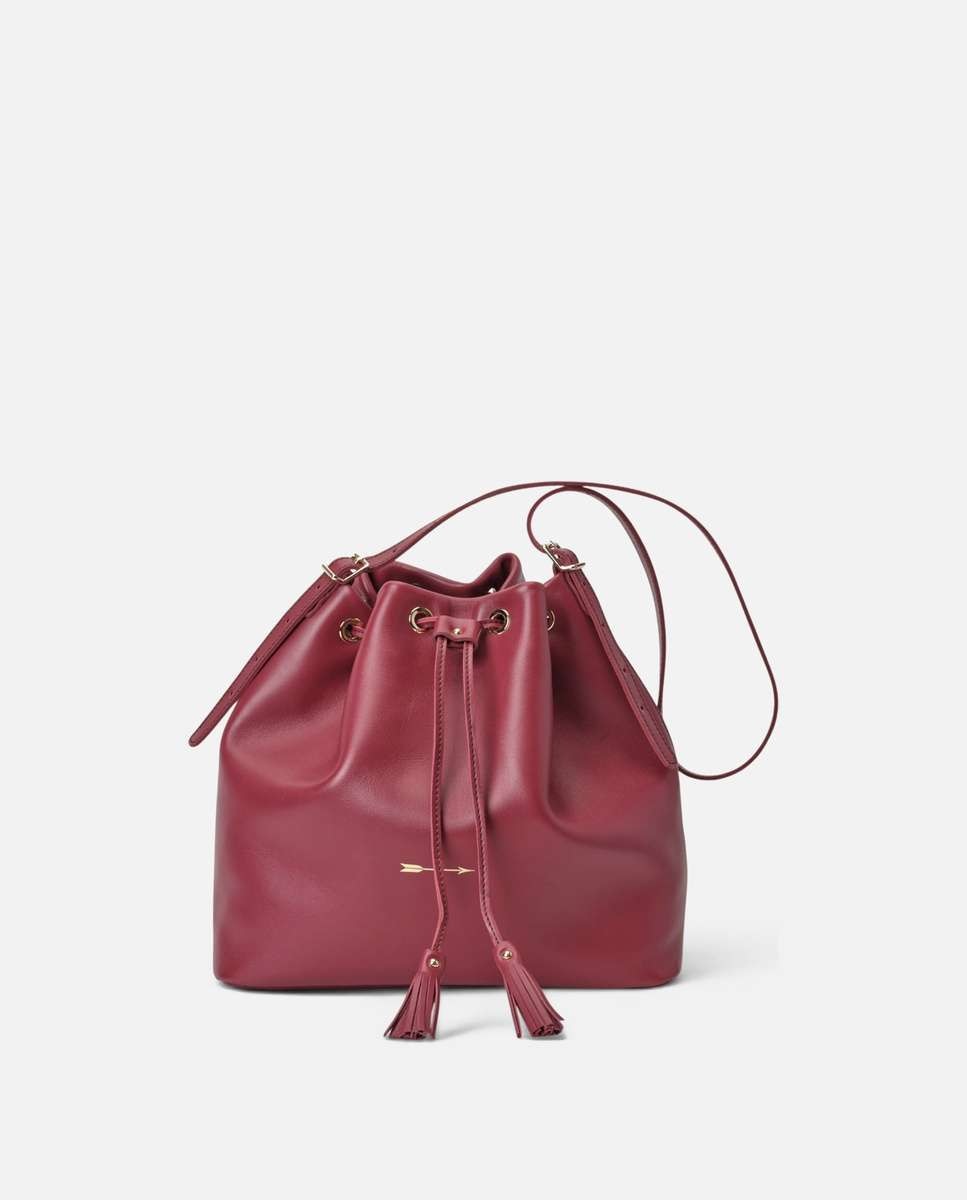 Bolso de hombro dumas de piel grande bombonera - Mercules - Rojo Rojo-1