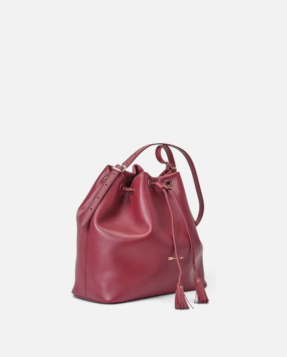 Bolso de hombro dumas de piel grande bombonera - Mercules - Rojo Rojo-3