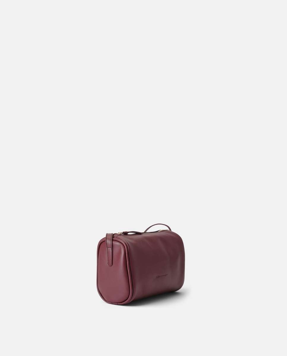 Bolso pequeño parker de piel pequeño forma cilíndrica - Mercules - Burdeos Burdeos-3