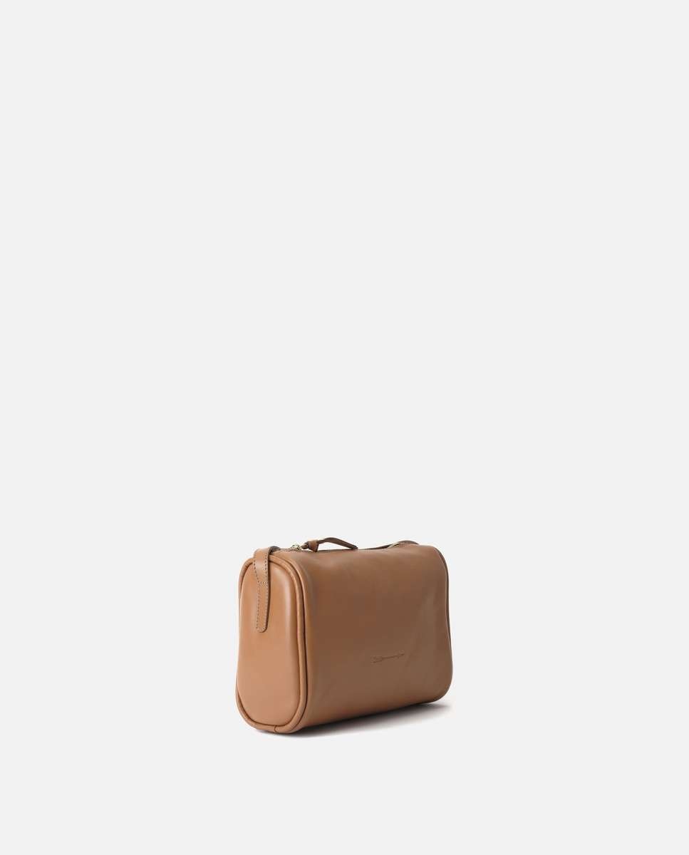 Bolso pequeño parker de piel pequeño forma cilíndrica - Mercules - Camel Camel-3