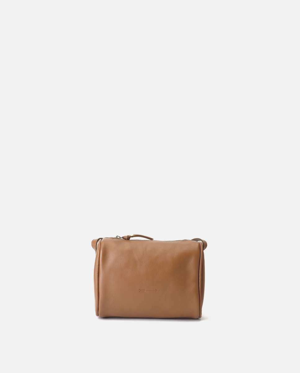 Bolso pequeño parker de piel pequeño forma cilíndrica - Mercules - Camel Camel-2