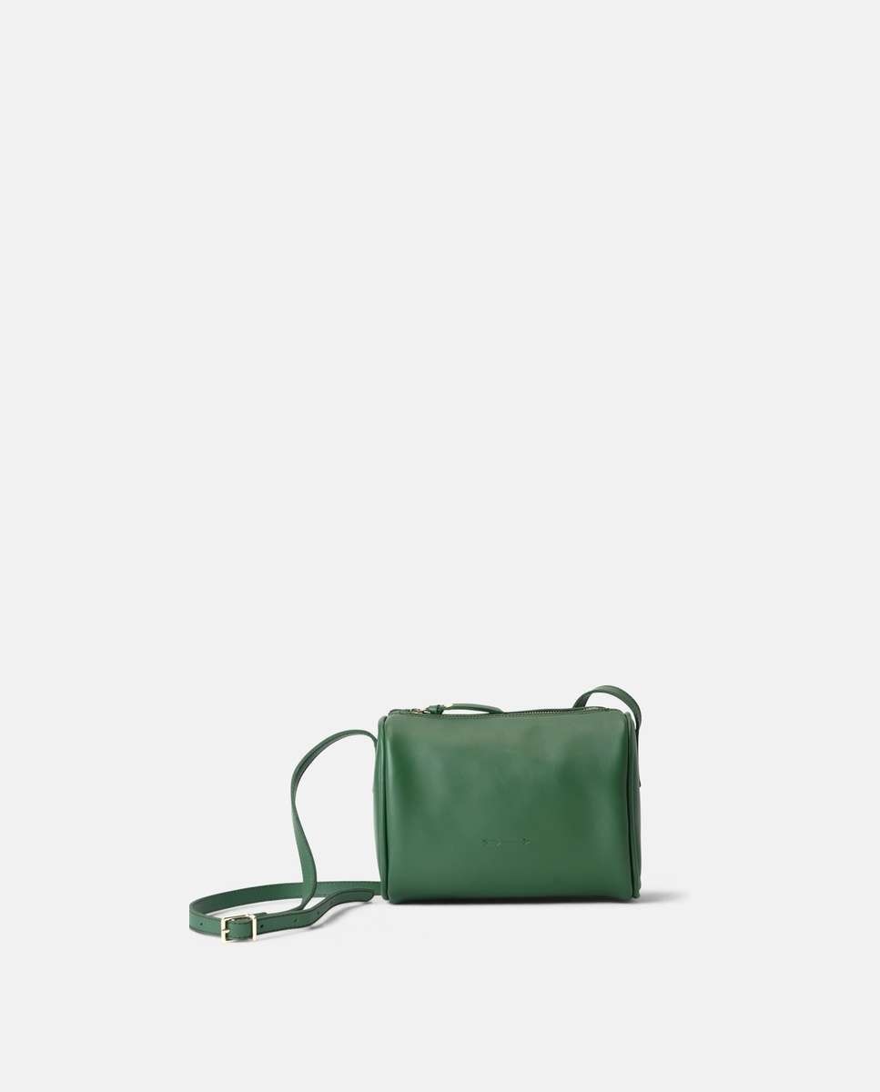 Bolso pequeño parker de piel pequeño forma cilíndrica - Mercules - Verde Verde-1