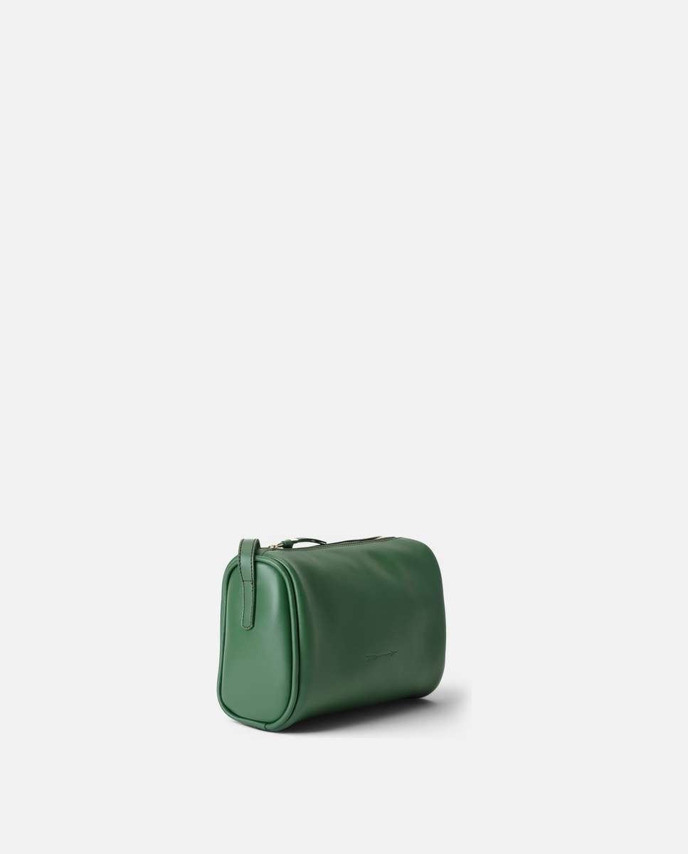 Bolso pequeño parker de piel pequeño forma cilíndrica - Mercules - Verde Verde-3