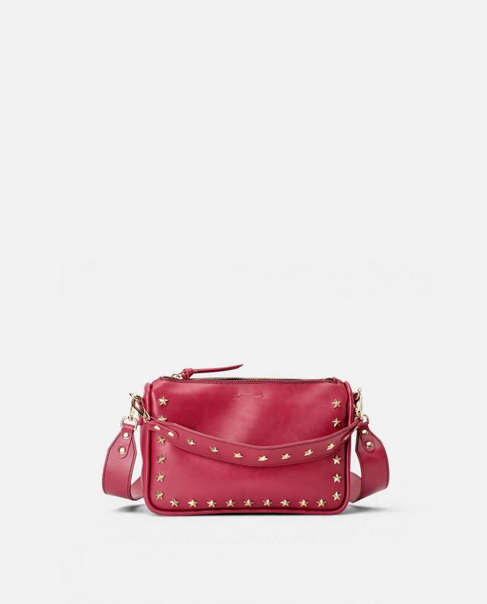 Bolso de hombro sandy stars de piel mediano forma rectangular - Mercules - Rojo Rojo-3