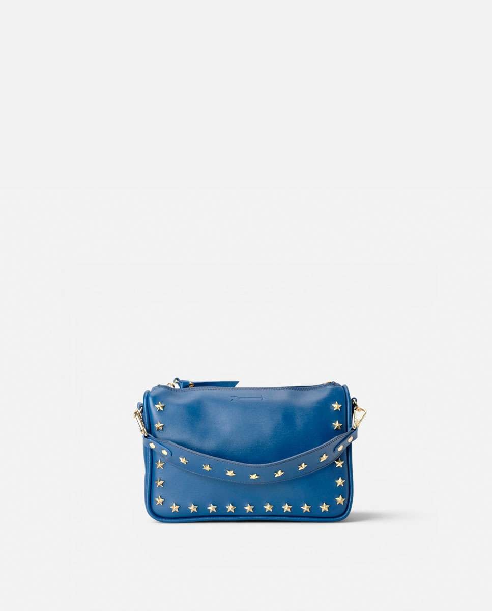Bolso de hombro sandy stars de piel mediano forma rectangular - Mercules - Navy Navy-1