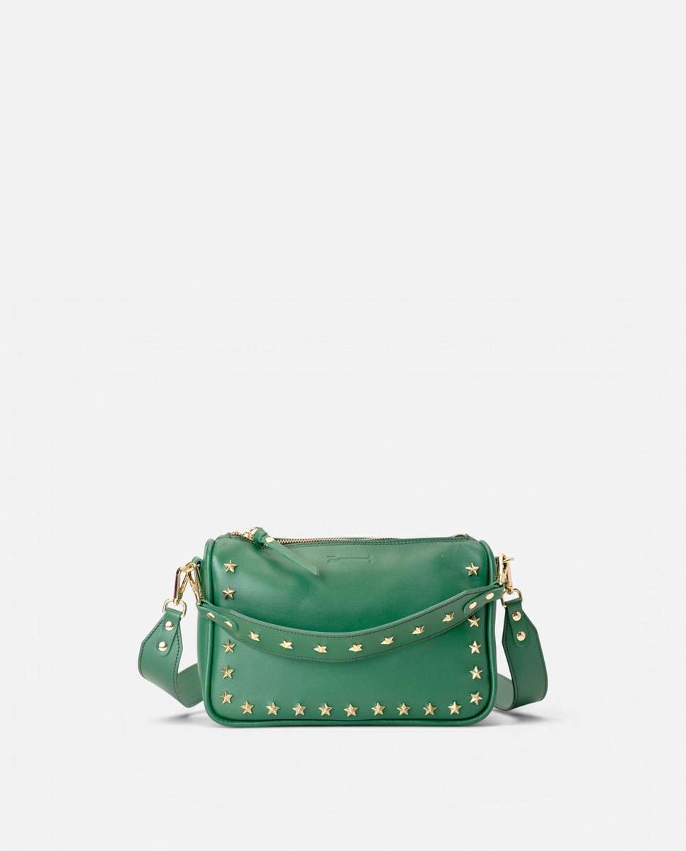 Bolso de hombro sandy stars de piel mediano forma rectangular - Mercules - Verde Verde-3