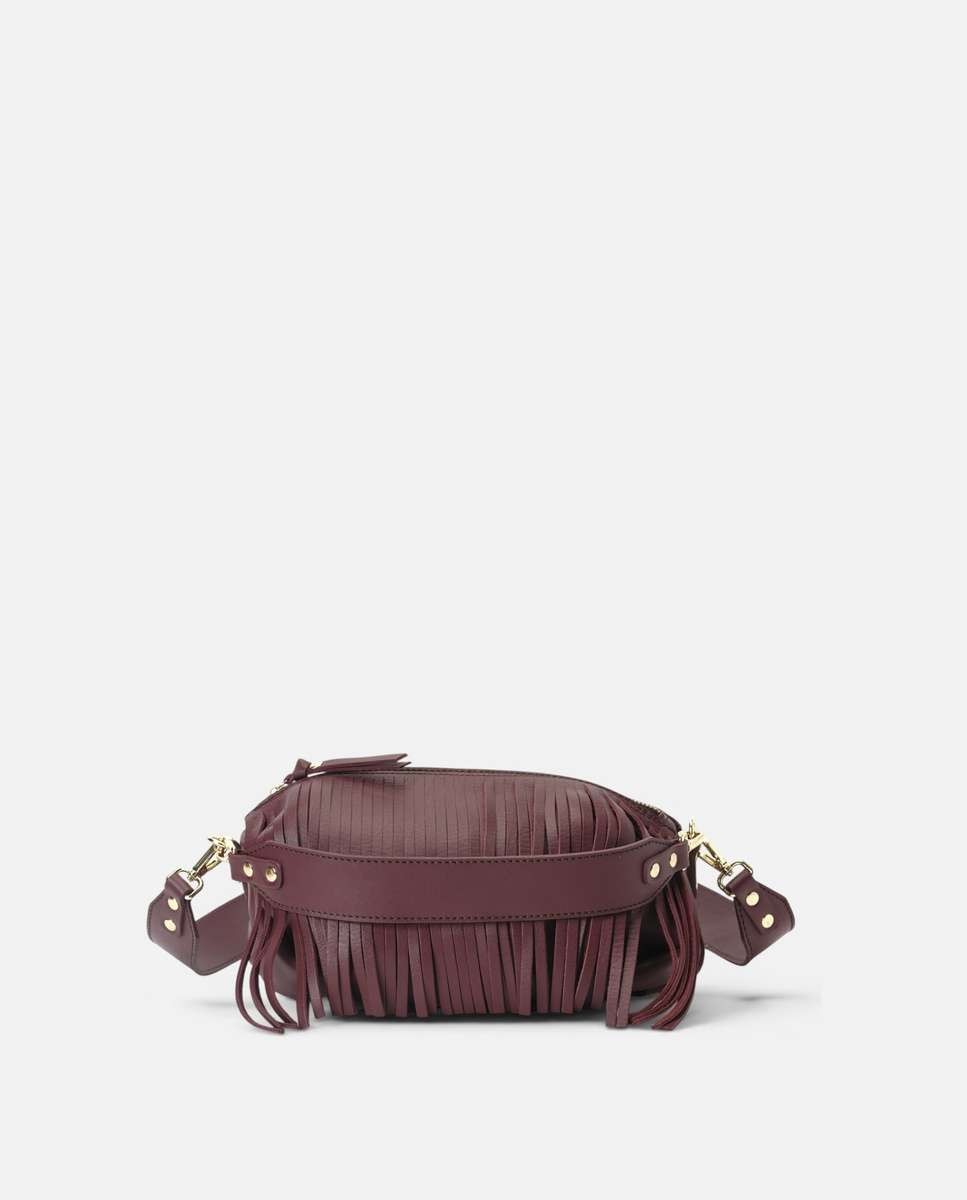 Bolso de hombro scott de piel mediano - Mercules - Burdeos Burdeos-3