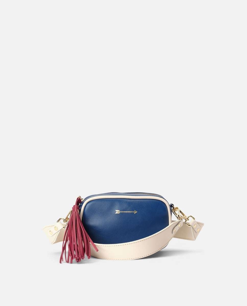 Bolso pequeño samba de piel pequeño - Mercules - Navy Navy-4