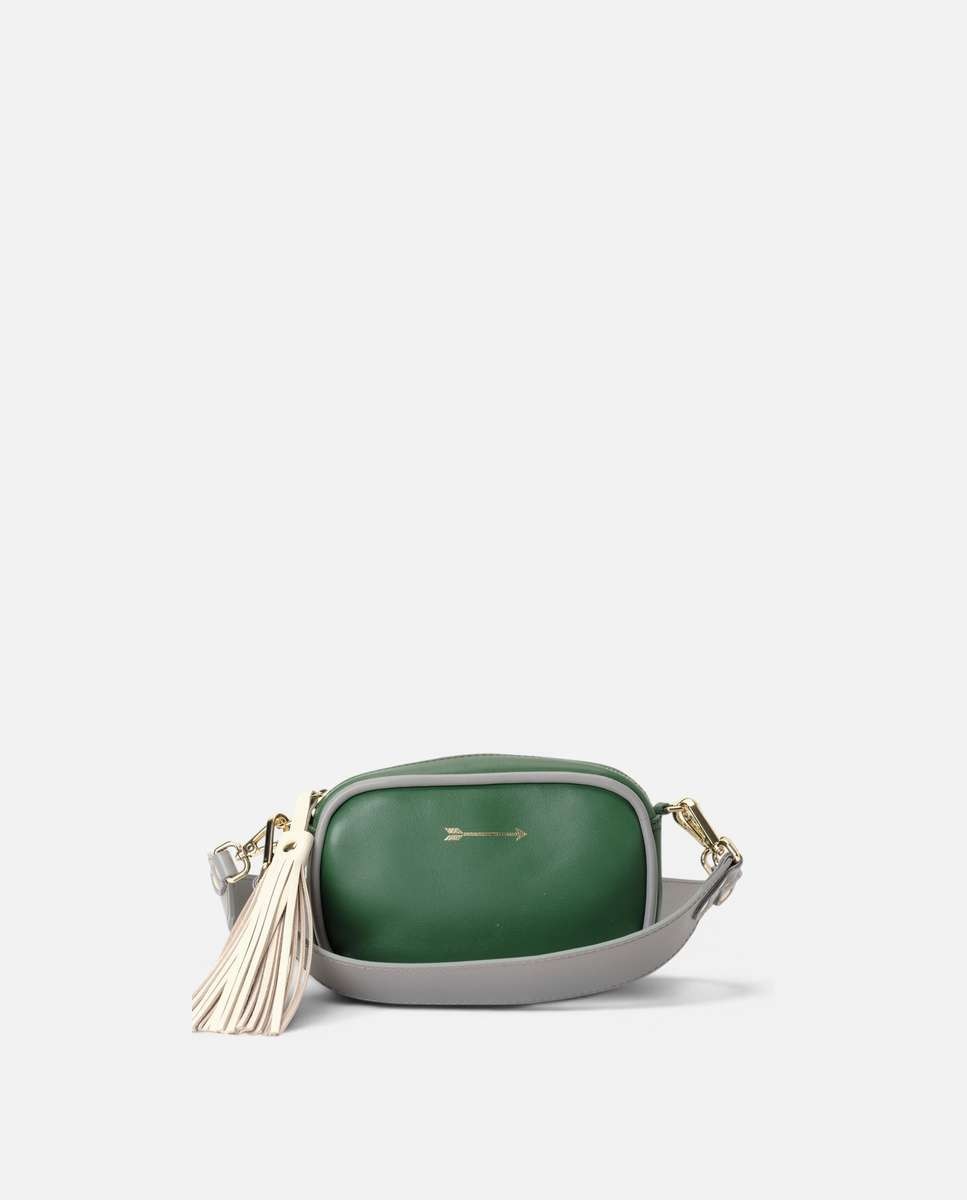 Bolso pequeño samba de piel pequeño - Mercules - Verde Verde-5