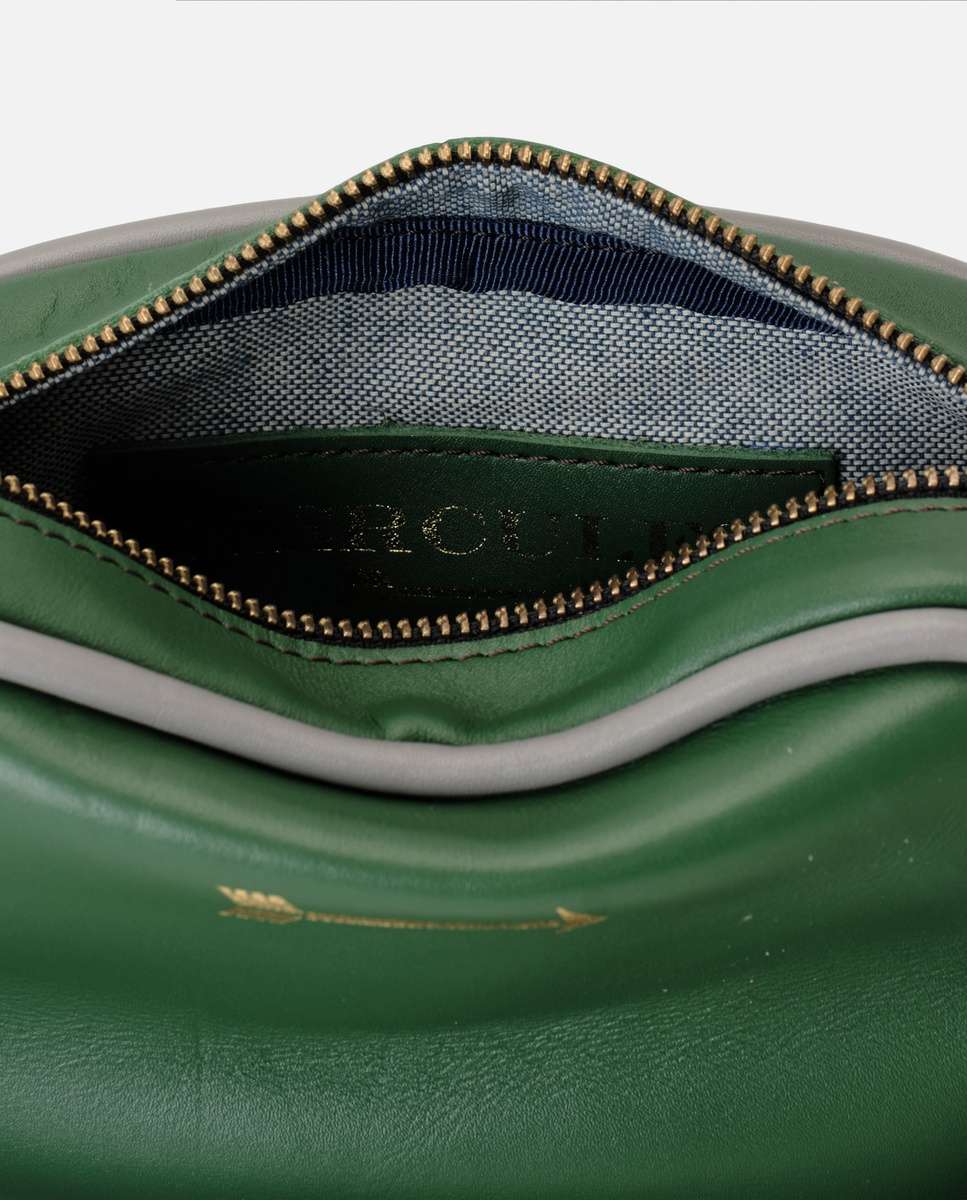 Bolso pequeño samba de piel pequeño - Mercules - Verde Verde-6
