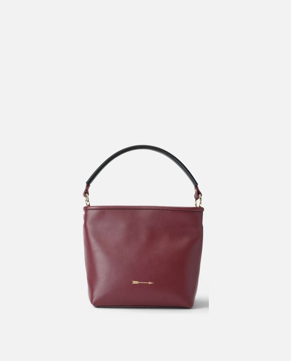 Bolso de mano tonga de piel mediano - Mercules - Burdeos Burdeos-1