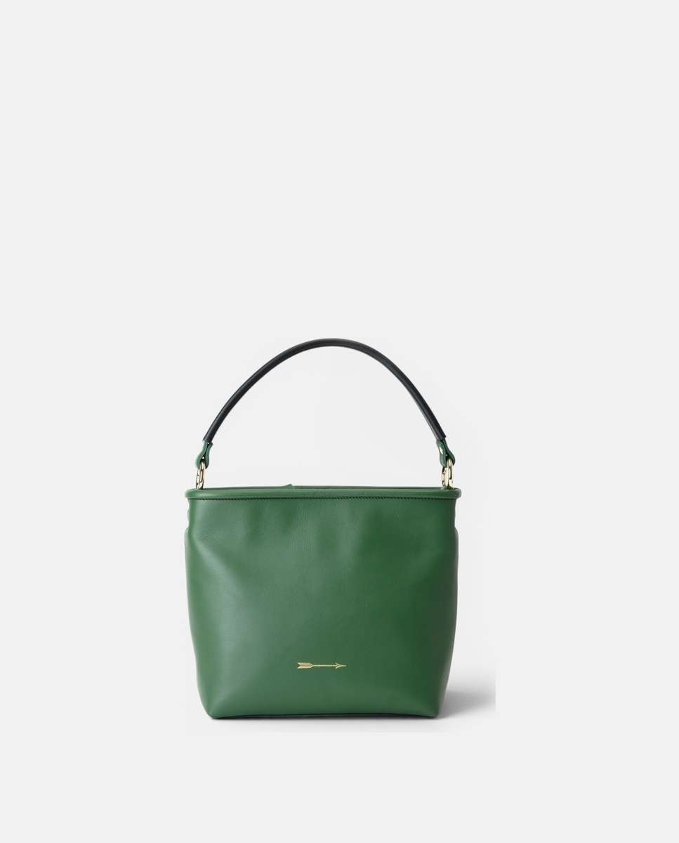 Bolso de mano tonga de piel mediano - Mercules - Verde Verde-1