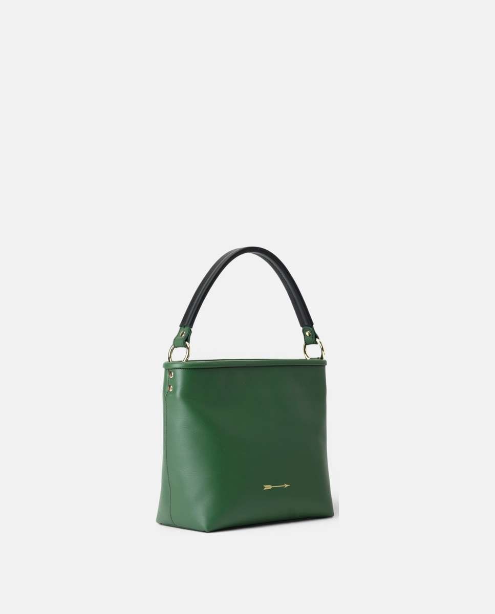 Bolso de mano tonga de piel mediano - Mercules - Verde Verde-3