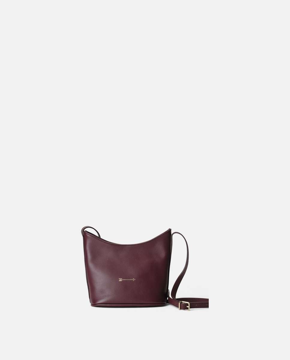 Bolso de hombro corbet de piel mediano - Mercules - Burdeos Burdeos-1