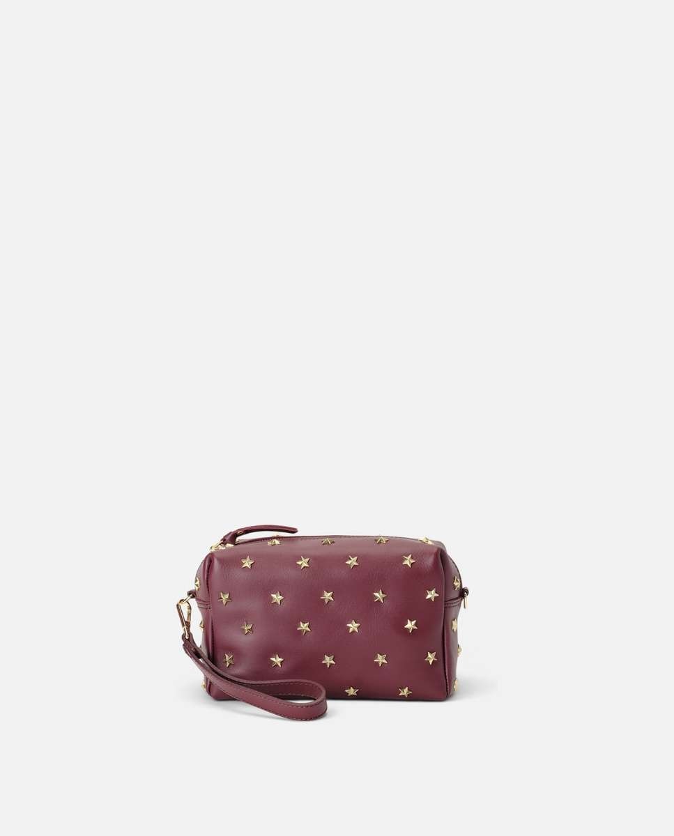 Bolso de hombro dixie de piel mediano - Mercules - Burdeos Burdeos-1