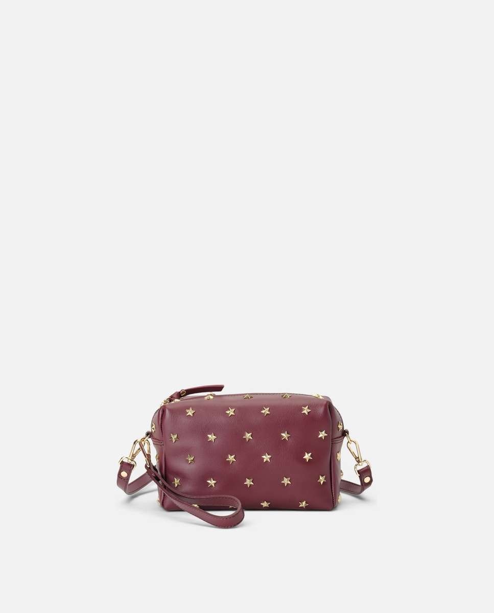 Bolso de hombro dixie de piel mediano - Mercules - Burdeos Burdeos-4