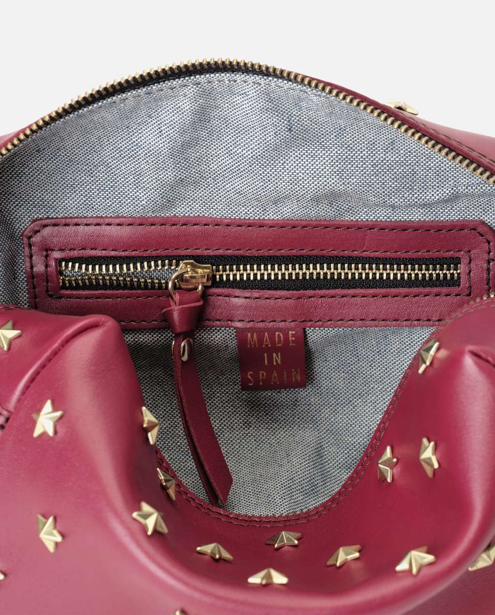 Bolso de hombro dixie de piel mediano - Mercules - Rojo Rojo-5