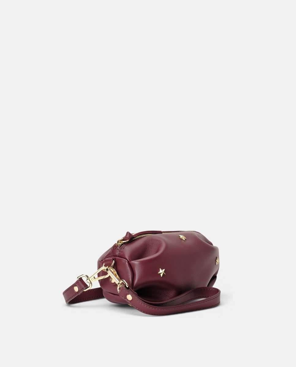 Bolso pequeño wasp de piel pequeño forma ovalada - Mercules - Burdeos Burdeos-5