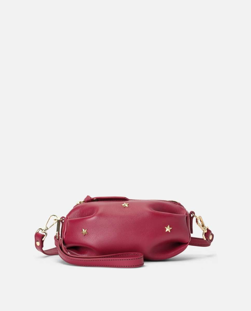 Bolso pequeño wasp de piel pequeño forma ovalada - Mercules - Rojo Rojo-1