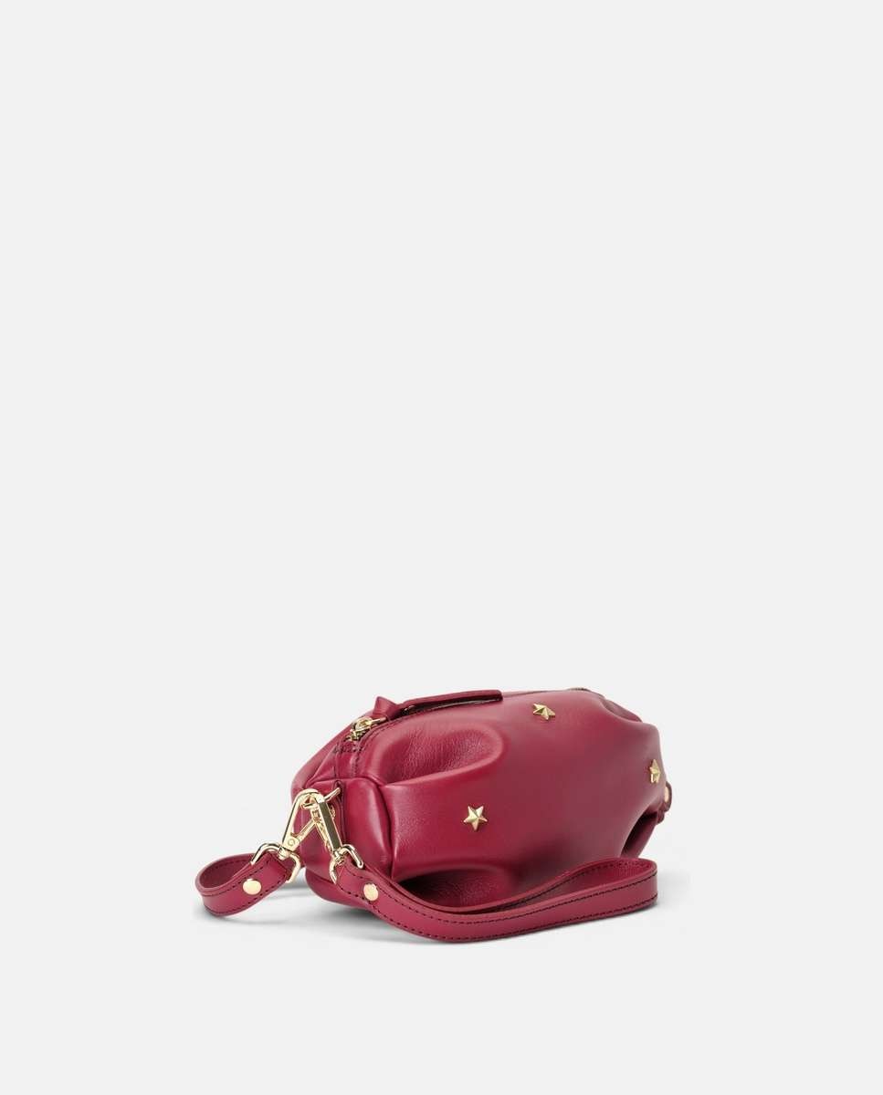 Bolso pequeño wasp de piel pequeño forma ovalada - Mercules - Rojo Rojo-3