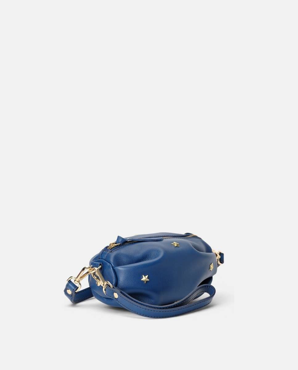 Bolso pequeño wasp de piel pequeño forma ovalada - Mercules - Navy Navy-3