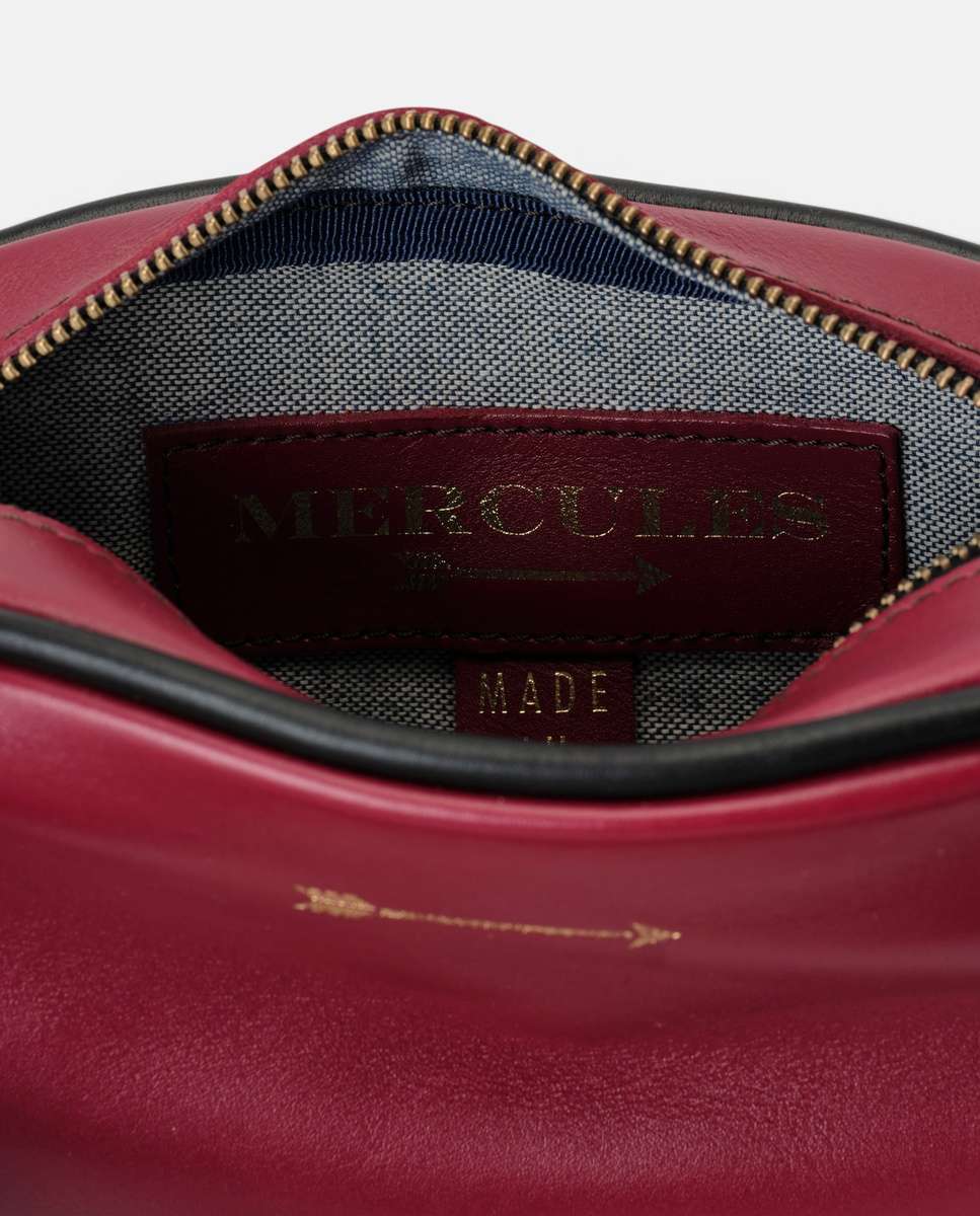 Bolso pequeño samba de piel pequeño - Mercules - Rojo Rojo-4