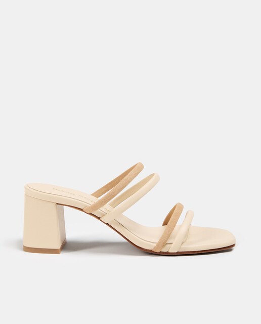 Imagen 0 de Sandalias de tacón de mujer con detalle de tiras
