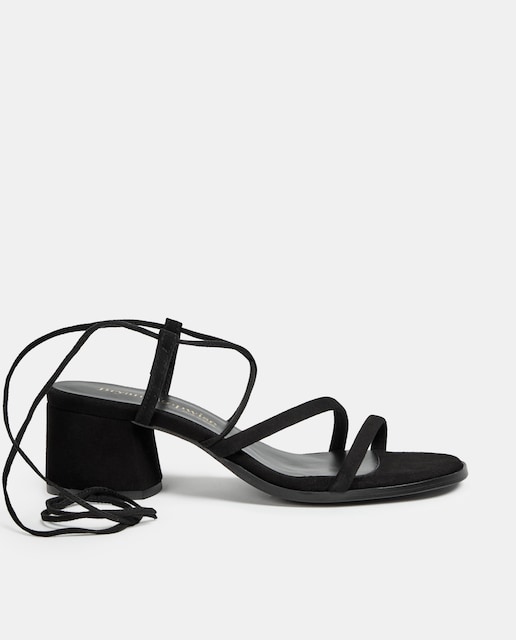 Imagen 0 de Sandalias de tacón de mujer de piel