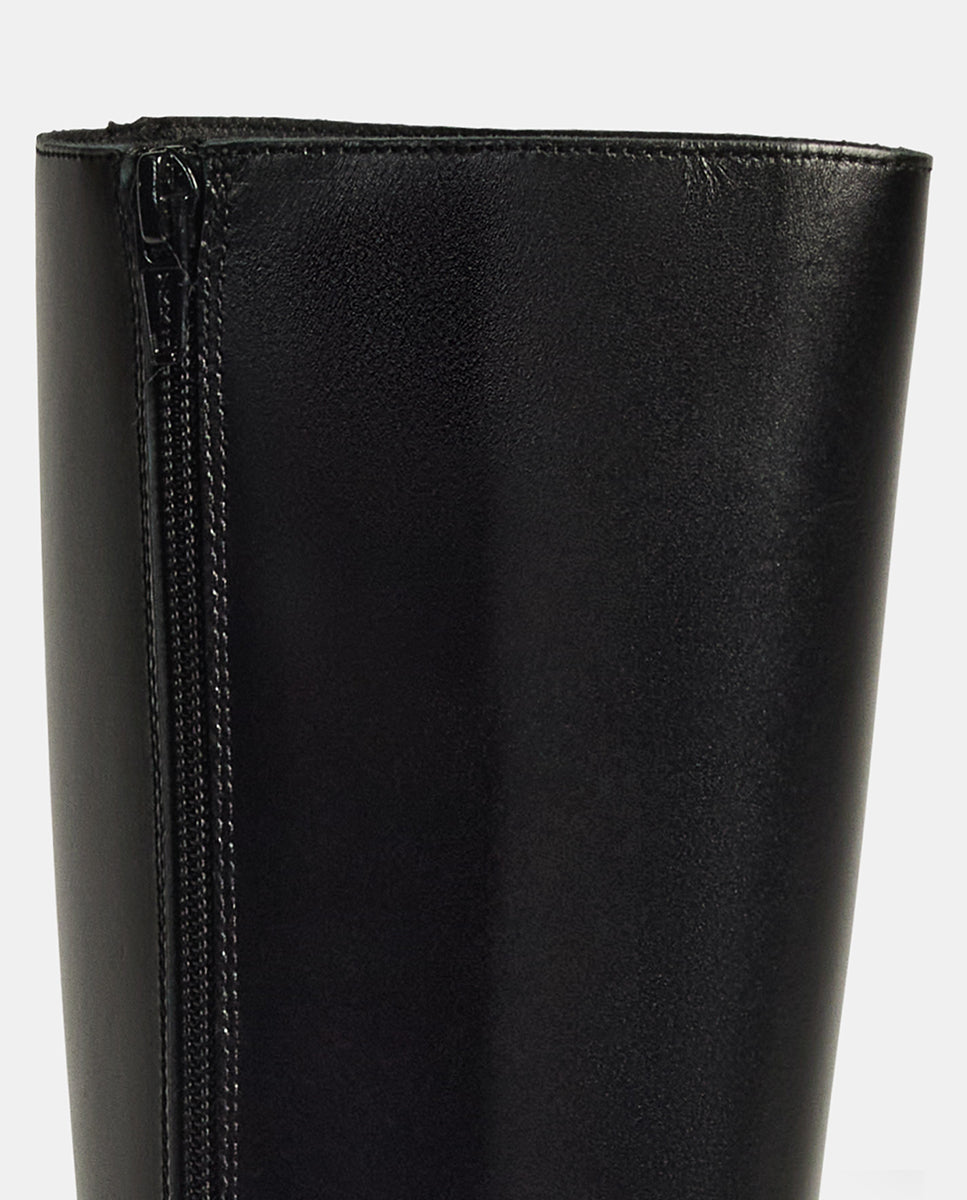 Botín de mujer de piel - Bryan Stepwise - Negro Negro-5