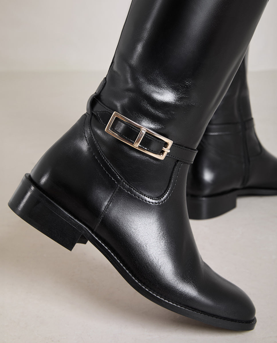 Bota de mujer de montar - Bryan Stepwise - Negro Negro-4