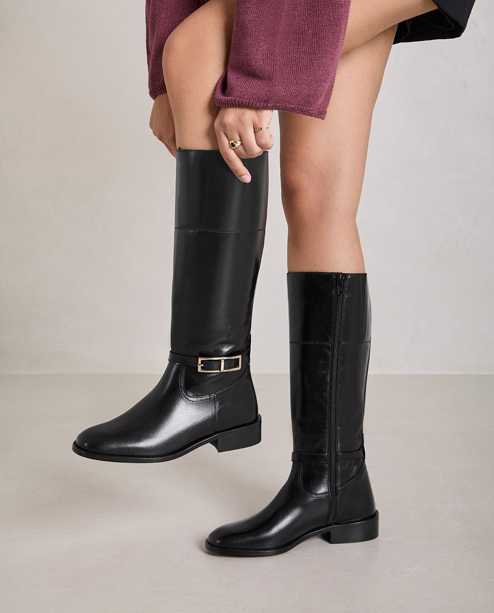 Bota de mujer de montar - Bryan Stepwise - Negro Negro-3