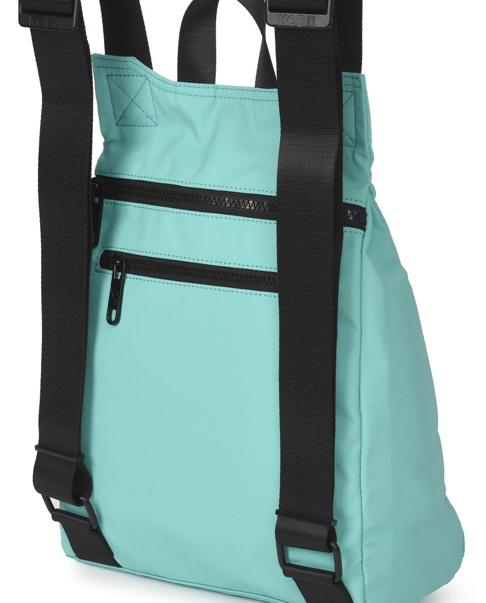 Mochila pequeña antirrobo kcb dual - Aguamarina Aguamarina-2