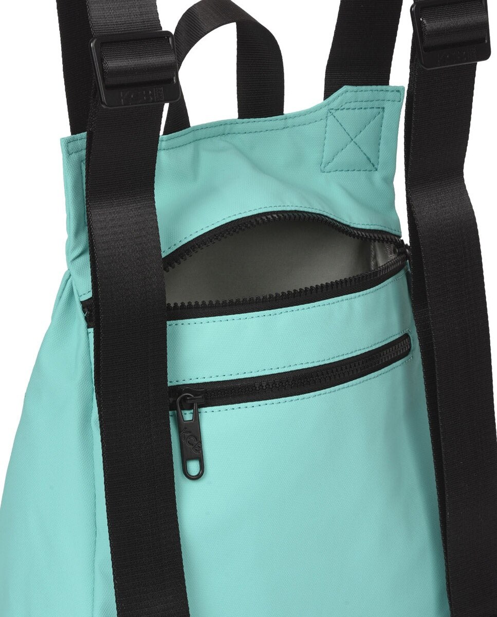 Mochila pequeña antirrobo kcb dual - Aguamarina Aguamarina-4