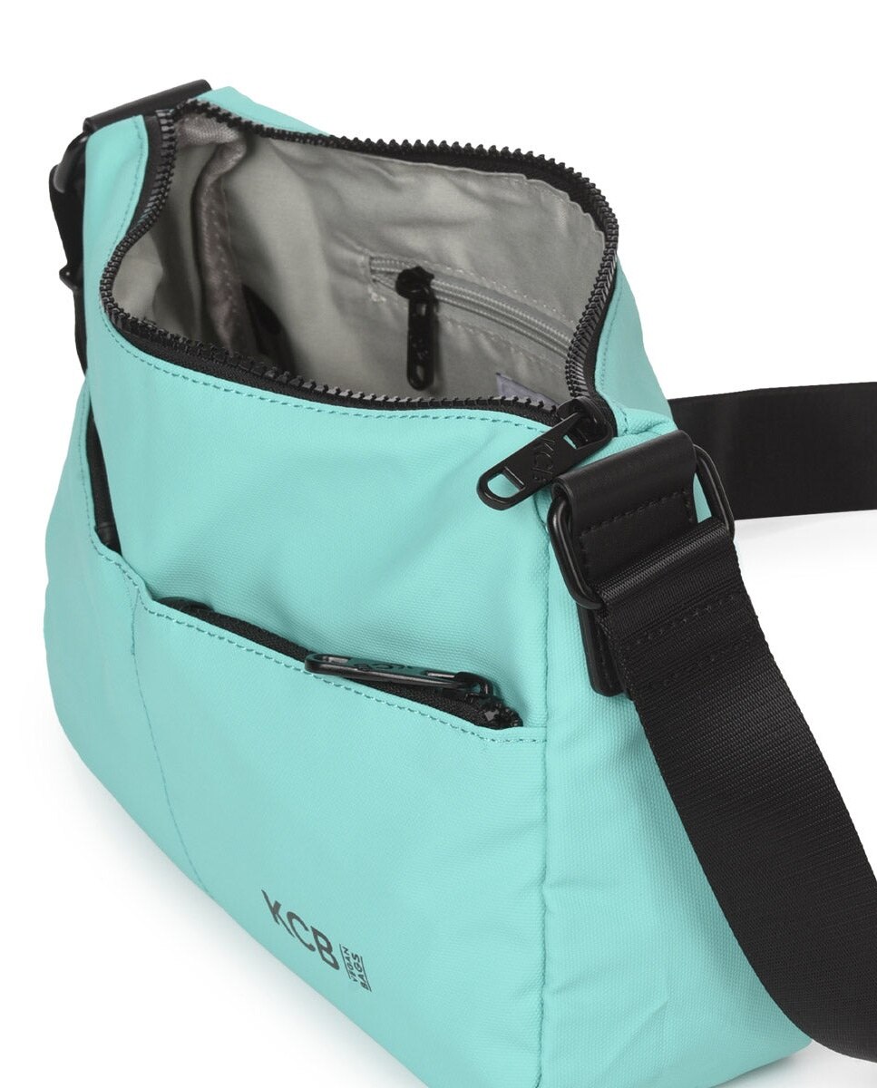 Bandolera pequeña kcb dual - Aguamarina Aguamarina-4
