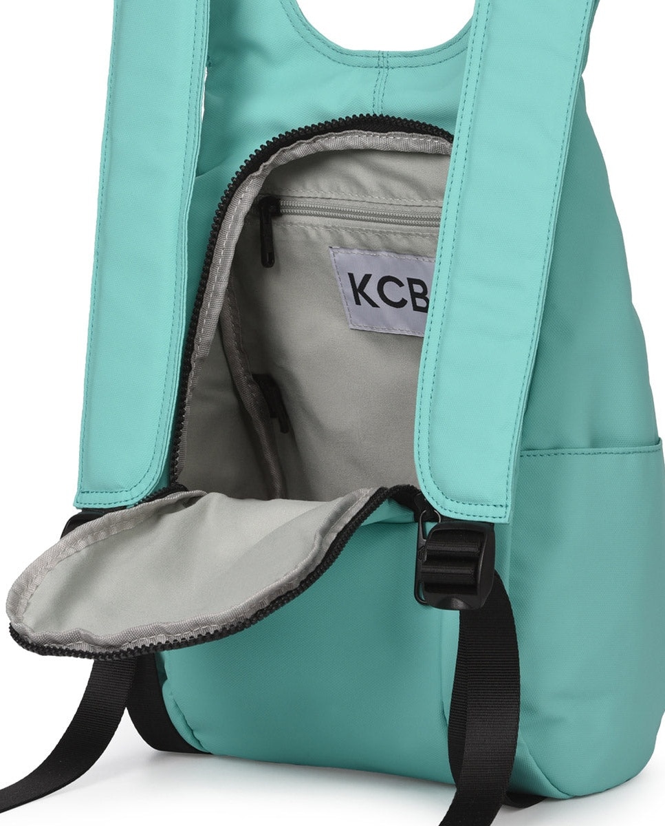 Mochila pequeña antirrobo kcb dual - Aguamarina Aguamarina-4