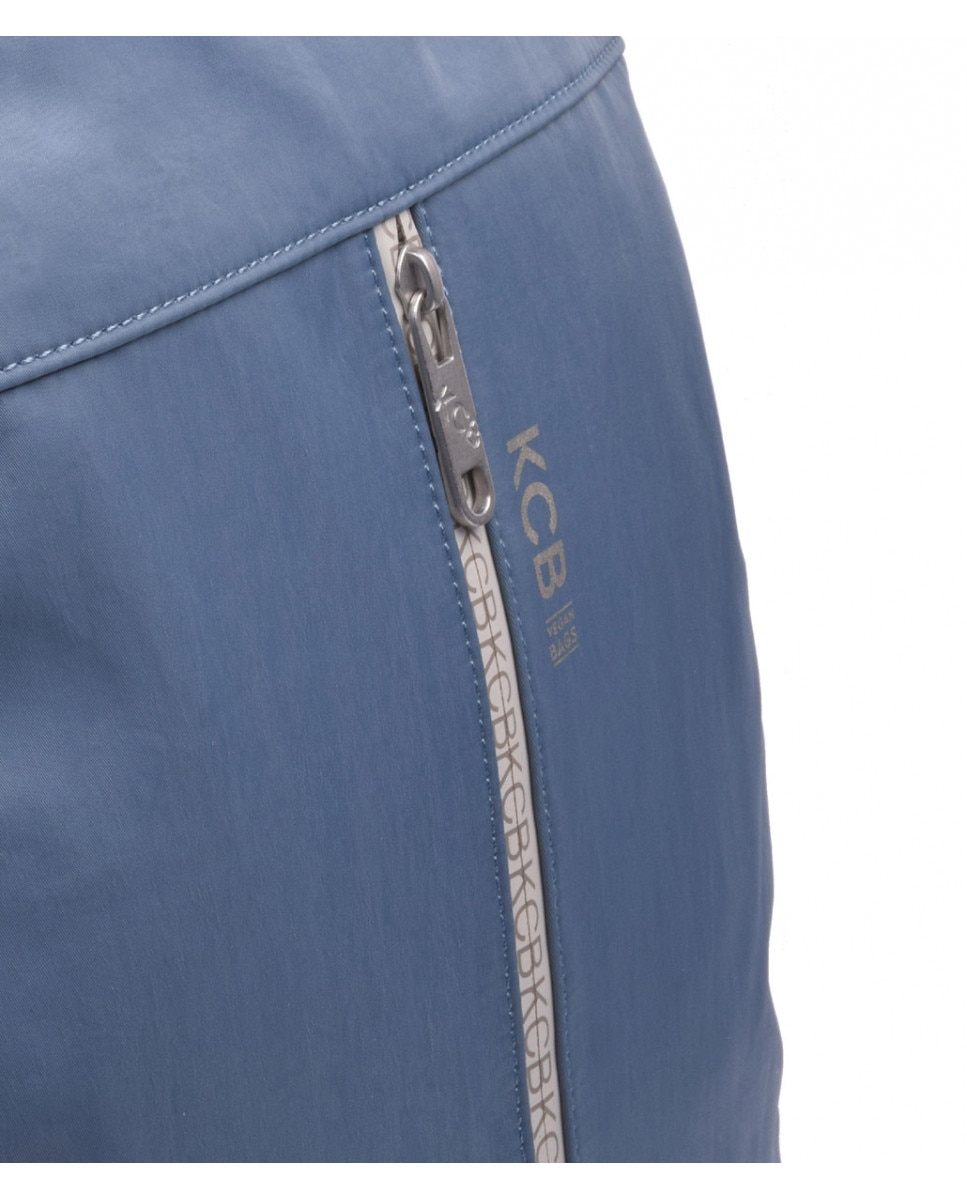 Mochila de mujer antirrobo grande en color azul con cremallera - Kcb - Azul claro Azul claro-2
