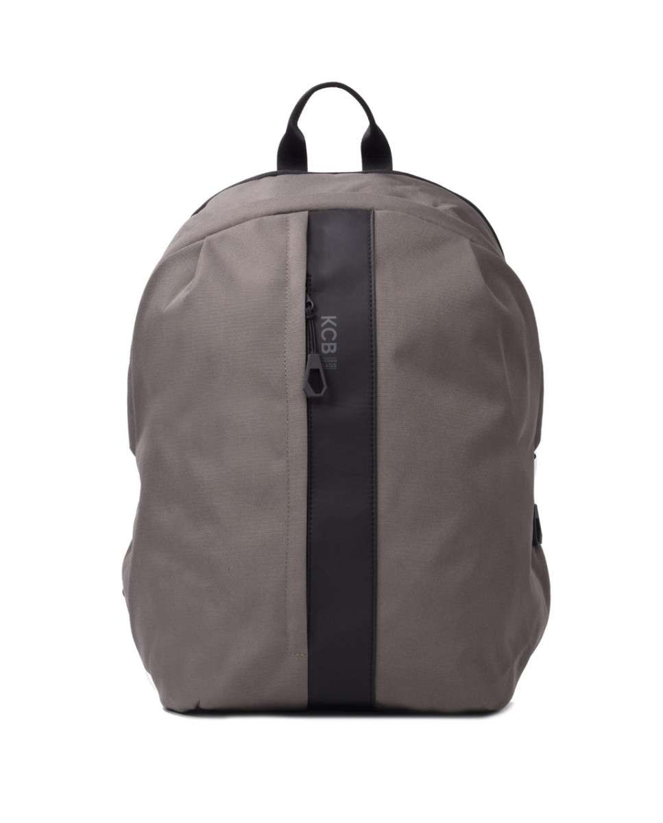 Imagen 0 de Mochila grande de hombre color kaki con cremallera Verde militar