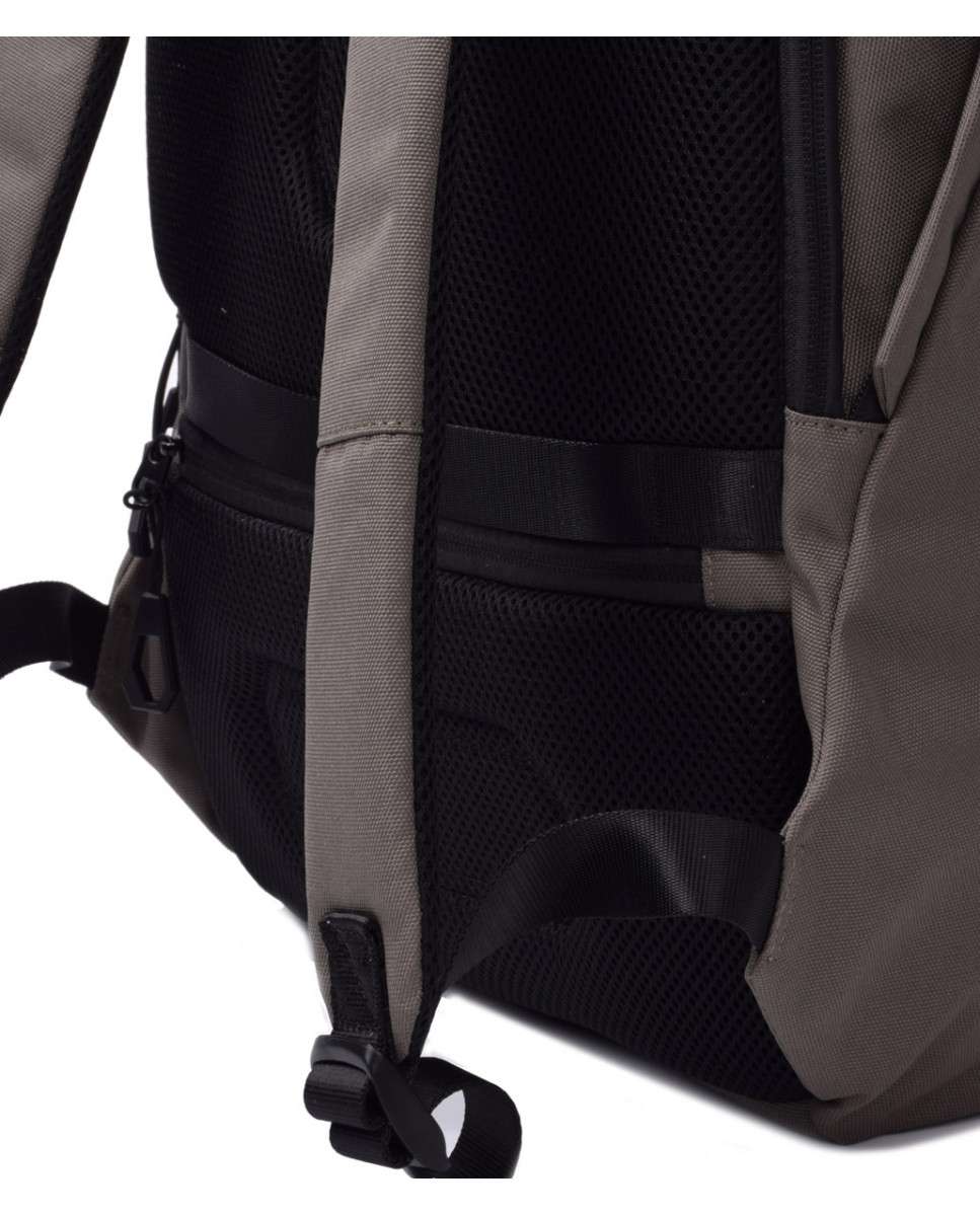 Mochila grande de hombre color kaki con cremallera - Kcb - Verde militar Verde militar-2