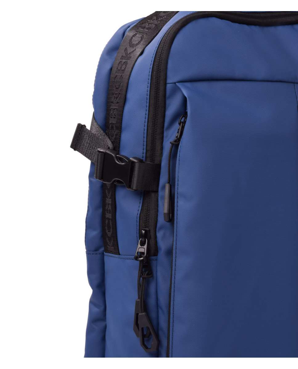 Mochila grande de hombre color azul con cremallera - Kcb - Azul marino Azul marino-3